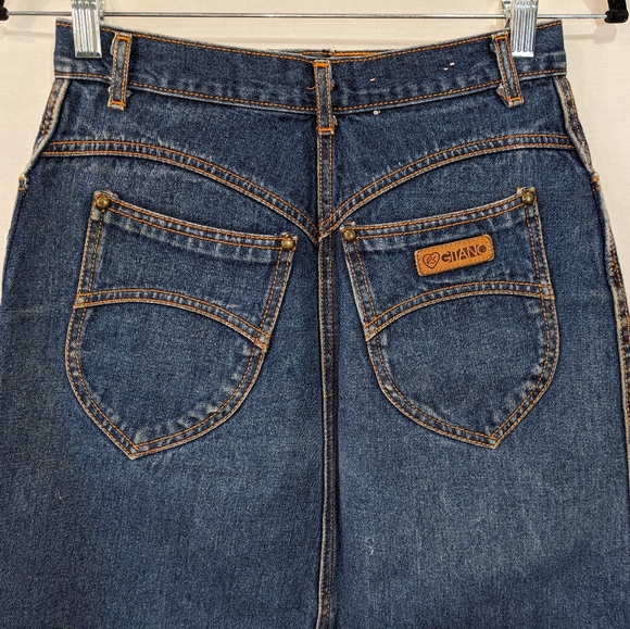 Vintage Giano High Rise 100% Cotton Cut Off Denim Skirt Size 6 - Picture 2 of 11